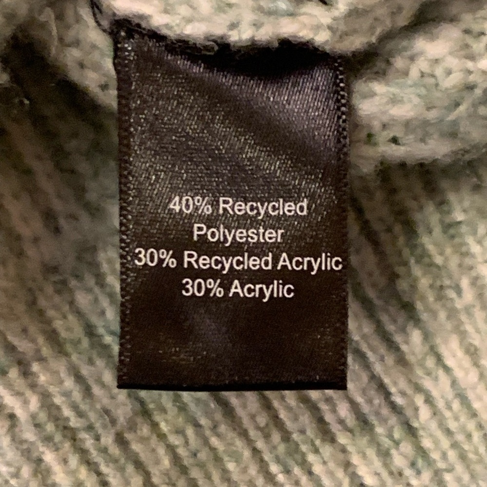 Tahari sweater women’s Large Sage Green boatneck thick casual cable knit - Picture 3 of 6